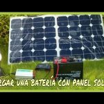 Como cargar una batería con paneles solares