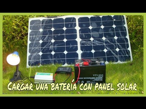 Como cargar una batería con paneles solares