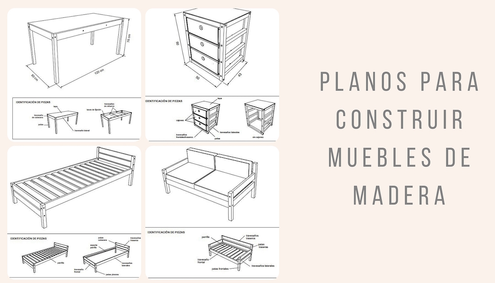 Planos para construir muebles de madera