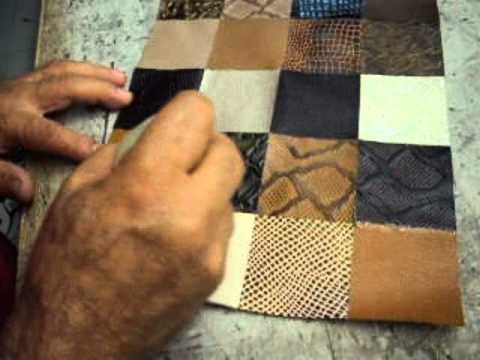 Proceso de fabricación de un bolso con retales de cuero