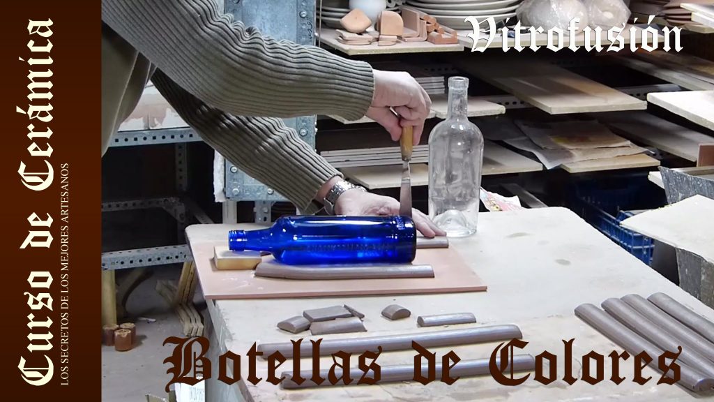 Curso de Cerámica – Fundir Botellas de Colores de Vidrio Fusing –