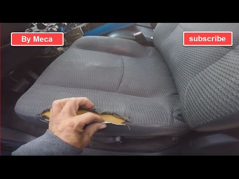 Reparación del asiento de un coche