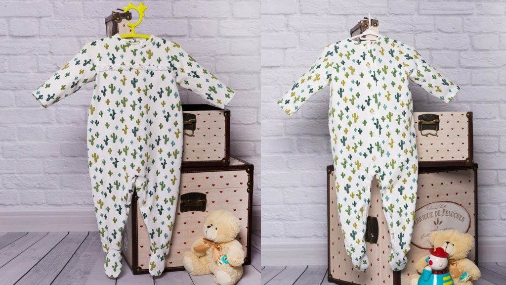 Patrones de ropa para bebé, como hacer un pijama para bebé unisex