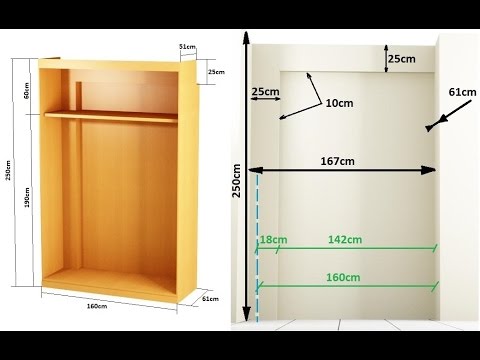 Como hacer un armario empotrado entre paredes