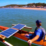Kayak sin remos con energía solar
