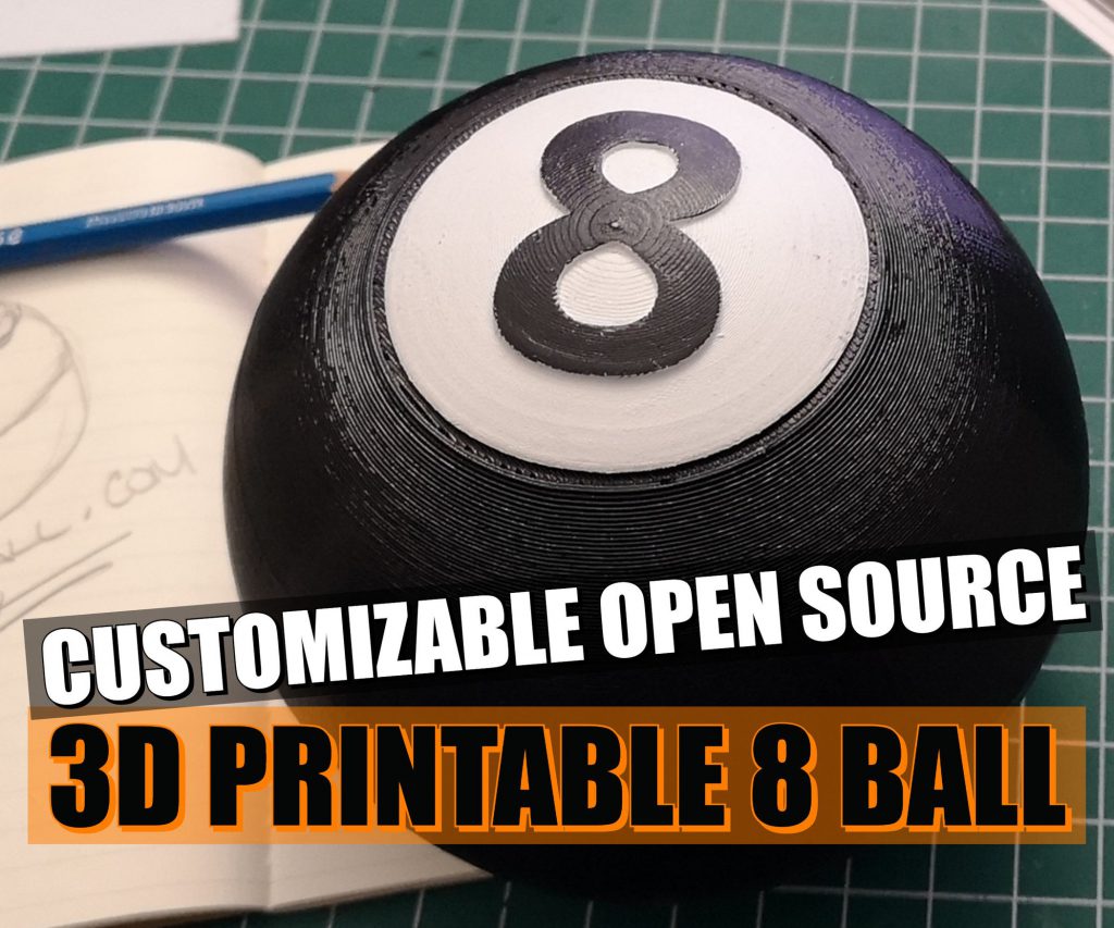 Bola Magic 8 open source para impresión 3D