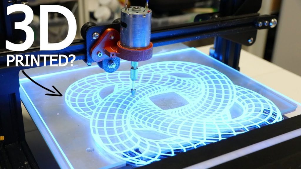 Como una Impresora 3D CNC hace patrón de ilusión 3D
