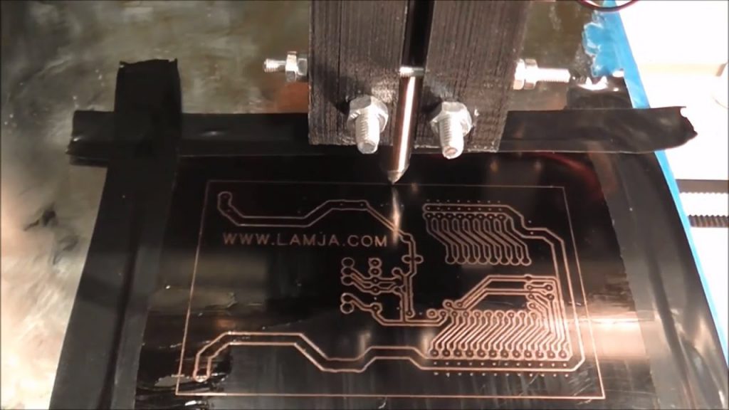 Fabricación de PCB con impresora 3D y marcador permanente.