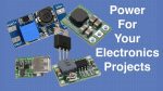Energía para sus proyectos de electrónica: reguladores de voltaje y convertidor