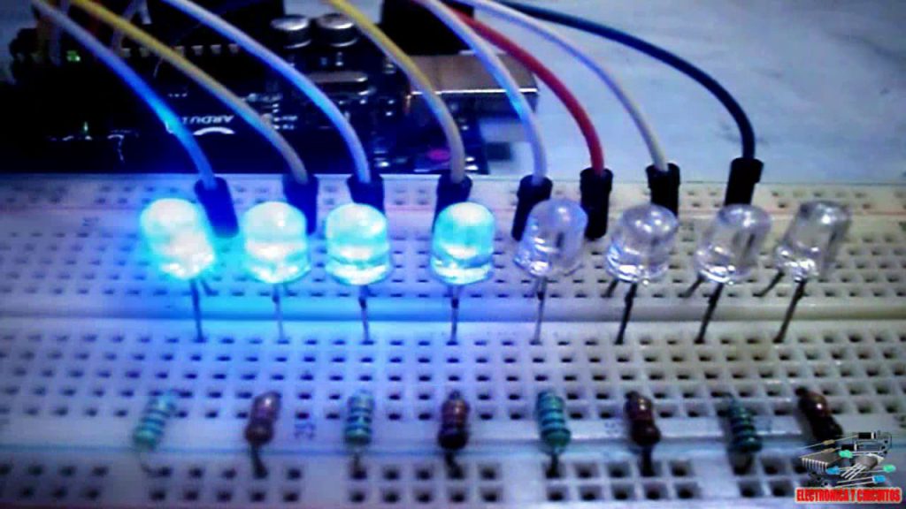Luces de 8 secuencias con Arduino