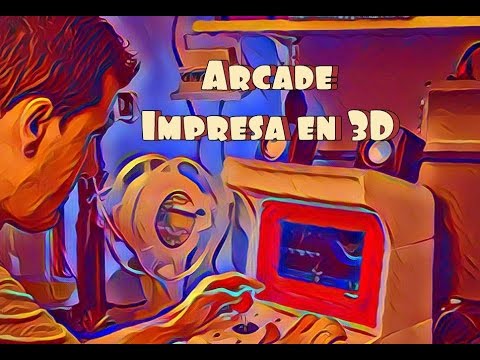 Máquina Arcade hecha con impresora 3D, Raspberry Pi y Recalbox