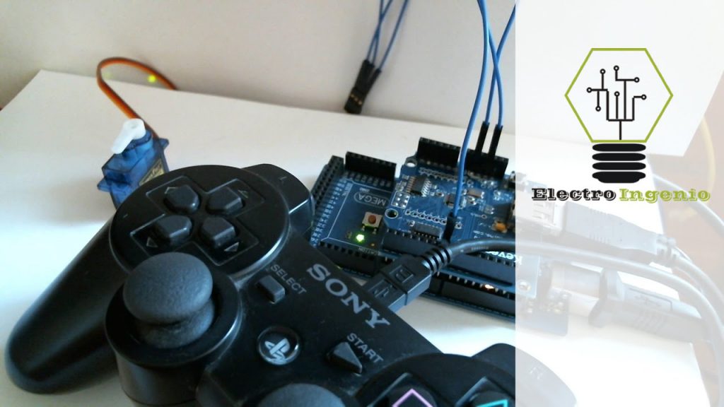 Proyecto para Arduino con escudo USB y Servo control PS3