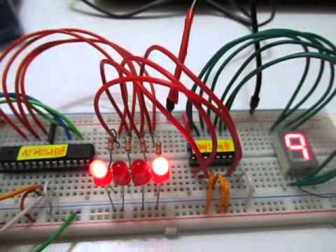 Display de 7 segmentos con un microcontrolador AVR