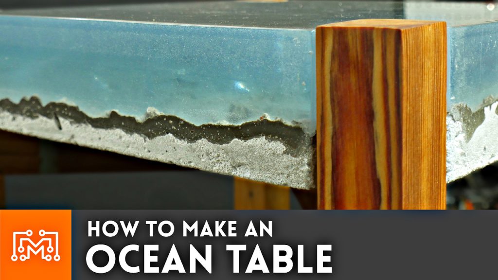 ¿Cómo hacer una mesa decorada con la forma del océano?