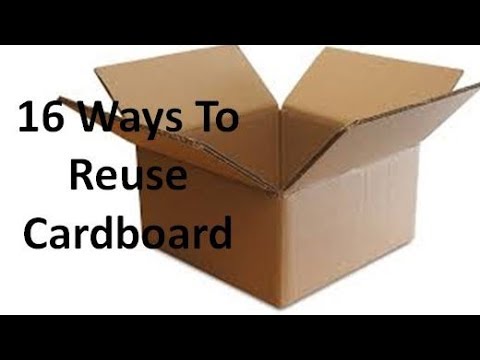 16 formas de reutilizar o reutilizar hojas o cajas de cartón