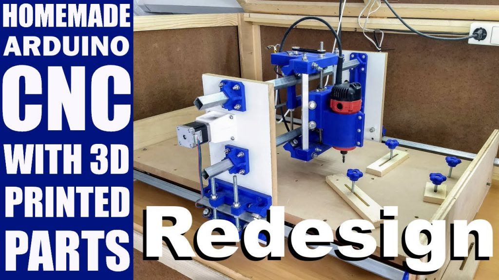 CNC casero con piezas impresas en 3D – Rediseño