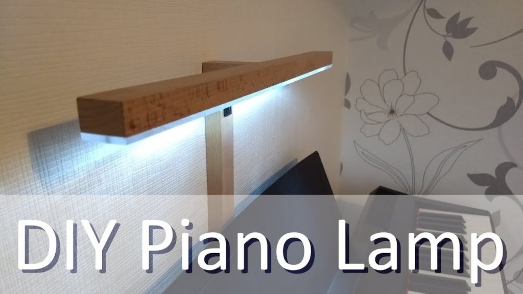 Lámpara de piano DIY