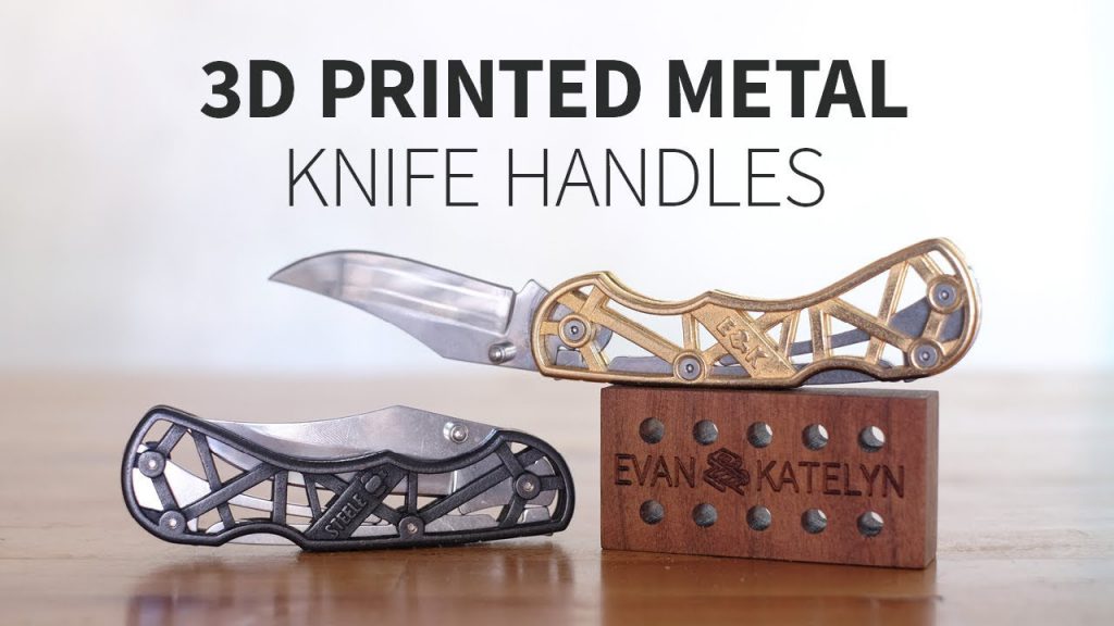 Mangos de cuchillos de acero en impresión 3D de Alec Steele