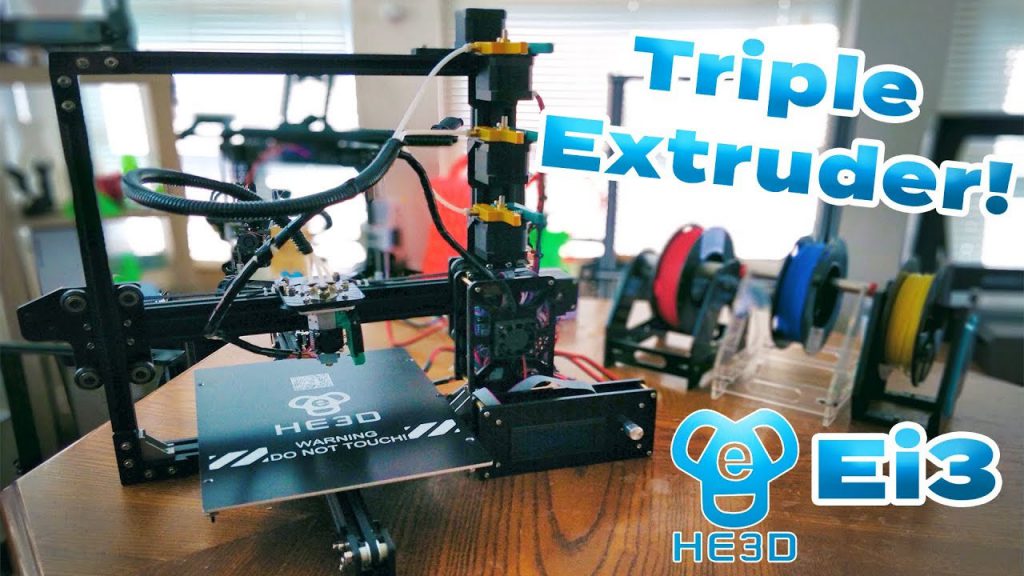 HE3D Ei3 Full Metal TRIPLE Extrusora-Revisión de impresora 3D con configuración de