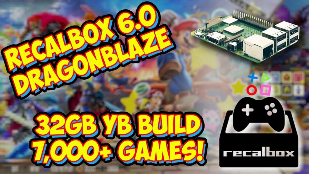 Recalbox 6.0 DragonBlaze 32gb Raspberry Pi Build! 7,000+ Games Overview!