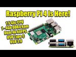 ¡Raspberry Pi 4 está aquí! Salida dual de video 4K 1.5GHz CPU