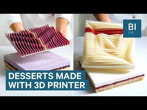 Este chef utiliza una impresora 3D para crear increíbles pasteles.
