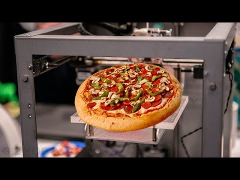 HD impresión 3D de pizza en un contrato de la NASA HD