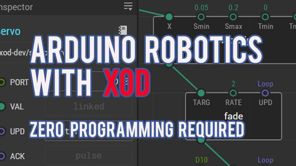 Arduino Robotics sin codificación utilizando XOD
