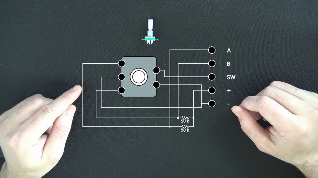 Encoder rotativo con pulsador en Arduino