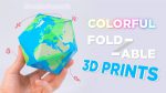 ¡Poliedros impresos en 3D plegables y coloridos!