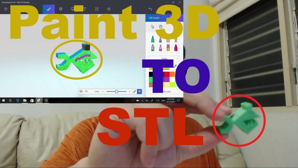 Exportar objeto 3D de pintura a STL para impresión 3D
