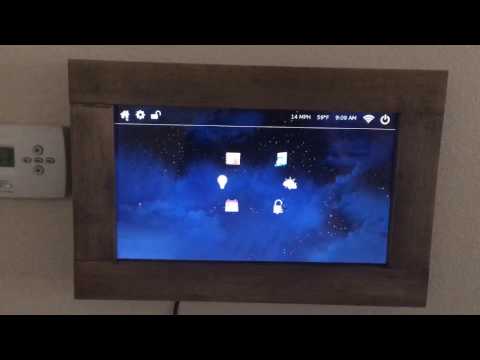 Panel domótico pantalla táctil control arduino raspberry pi