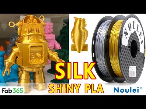 ¡NOULEI Silk Shiny Filamento PLA 3D Impresión dorada Fab 365 Robot plegable!