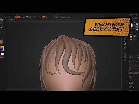Curso Zbrush: modelar cabello para impresión 3D