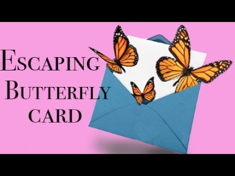 Escapar mariposa tarjeta – DIY