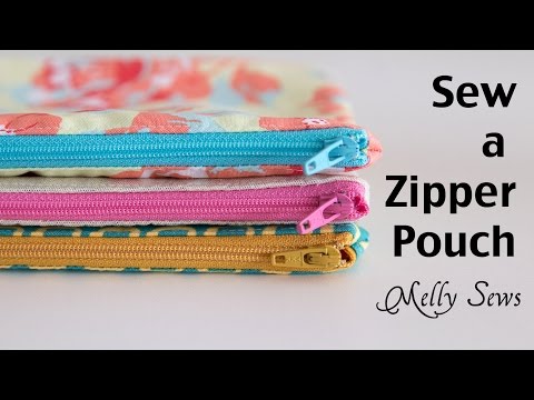 Cómo coser una bolsa de la cremallera – Fácil proyecto de costura