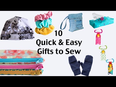 10 maneras rápidas y fáciles regalos para coser