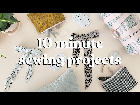 Proyectos de coser para hacer en menos de 10 minutos | Parte