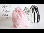 Aprender a coser una bolsa con cordón – proyecto de costura para