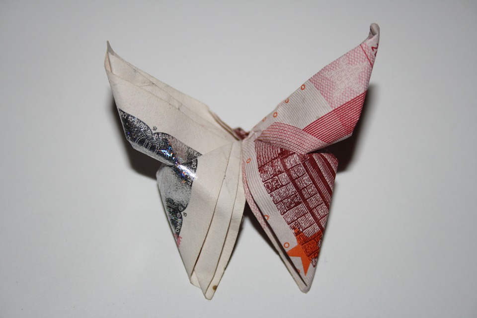 Origami con billetes , ¡Linda formas de regalar dinero!